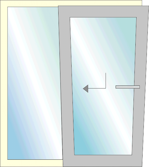Kiep/open schuifpuien voor kleinere doorgangen